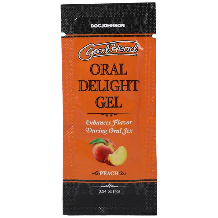 Goodhead Oral Delight Gel Peach 024 Oz Doc Johnson Enhancers