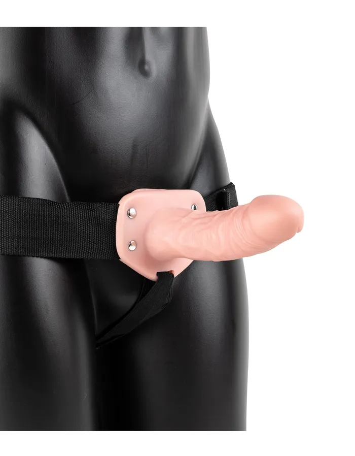 Hollow Strapon Without Balls 6 Inch Flesh Shots RealRock Dildos