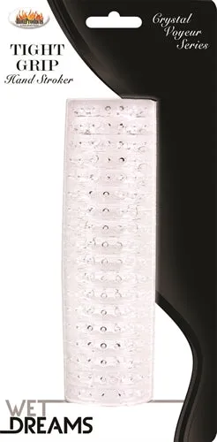 Hott Products Male Sex Toys Wet Dreams Crystal Voyeur Tight Grip Stroker