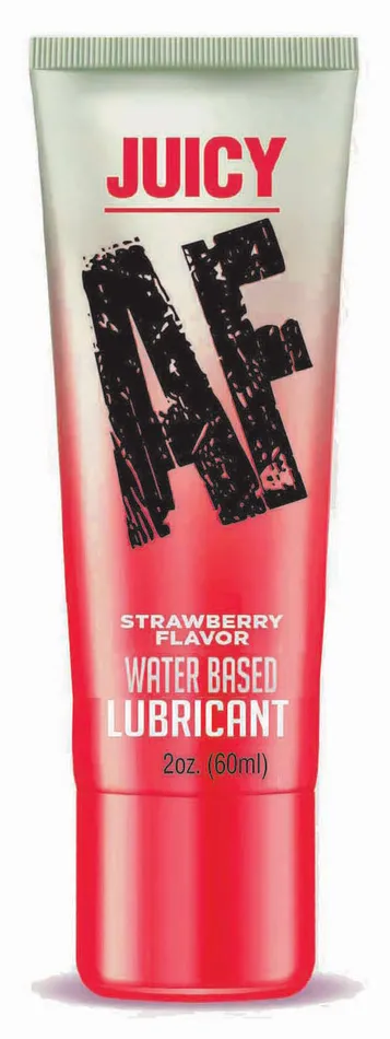 Juicy Af Strawberry Water Based Lubricant 2 Oz Little Genie Lubricants