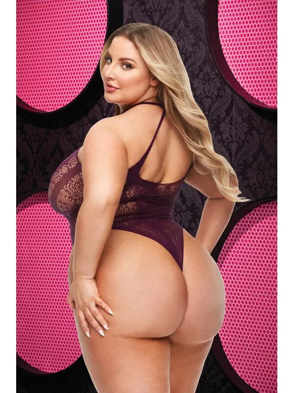 Lapdance Lingerie Vibrators CRISS CROSS LACE TEDDY PURPLE Q ENV Lapdance Lingerie Vibrators CRISS CROSS LACE TEDDY PURPLE Q ENV