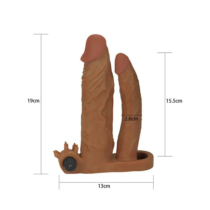 Lovetoy 2 Inch Vibrating Double Pleasure Extender Lovetoy Anal