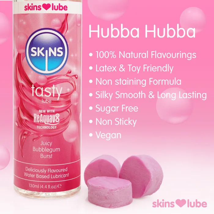 Lubricants Skins Condoms Skins Juicy Bubblegum Blast Waterbased Lubricant 130ml Lubricants Skins Condoms Skins Juicy Bubblegum Blast Waterbased Lubricant 130ml