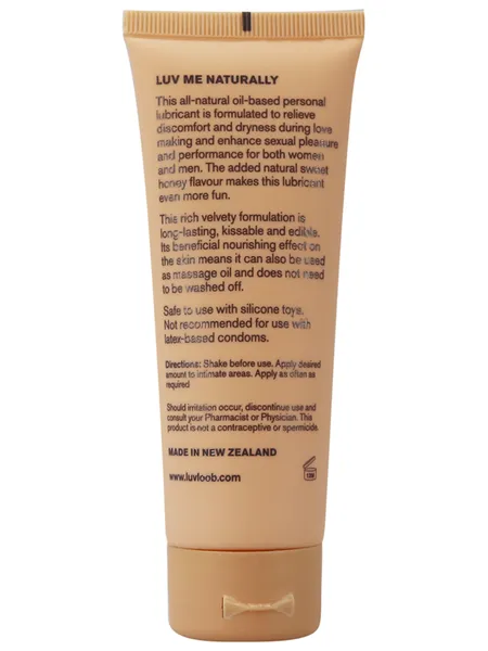 Luvloob Make Me Smile OilBased 75ml Lubricant Honey Luvloob Sexual Health Wellbeing