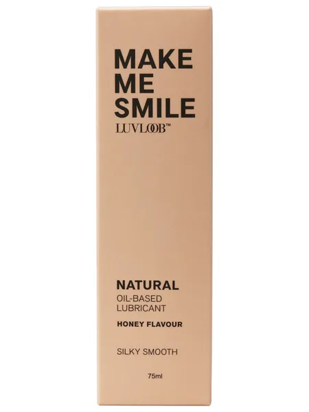 Luvloob Make Me Smile OilBased 75ml Lubricant Honey Luvloob Sexual Health Wellbeing