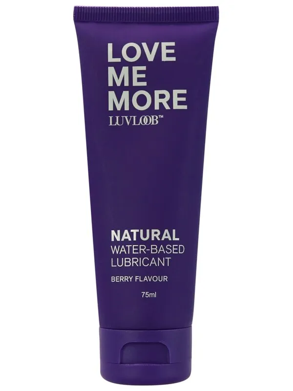 Luvloob Vibrators Luvloob Love Me More WaterBased 75ml Lubricant Berry