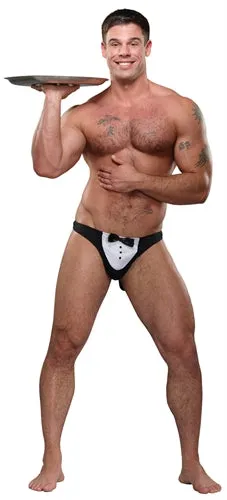 Maitre D Thong One Size Black Male Power Teddies And Bodies