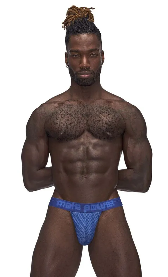 Male Power Male Sex Toys Sexagon Strappy Ring Jock Smallmedium Royal