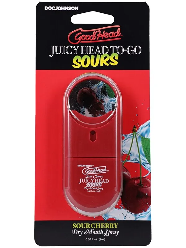 Male Sex Toys Doc Johnson GoodHead Juicy Head Spray ToGo Sour Cherry 30 fl oz Male Sex Toys Doc Johnson GoodHead Juicy Head Spray ToGo Sour Cherry 30 fl oz