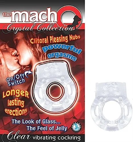 Male Sex Toys Nasstoys The Macho Crystal Collection Vibrating Cock Ring Clear Male Sex Toys Nasstoys The Macho Crystal Collection Vibrating Cock Ring Clear