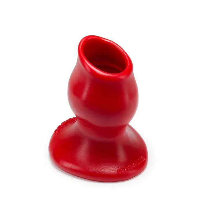 Male Sex Toys OXBALLS Oxballs Hollow Butt Plug Medium Red