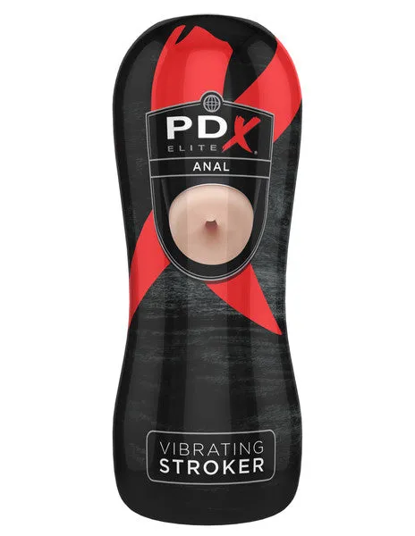 Male Sex Toys Pipedream Products PDX ELITE Vibrating Stroker Anal