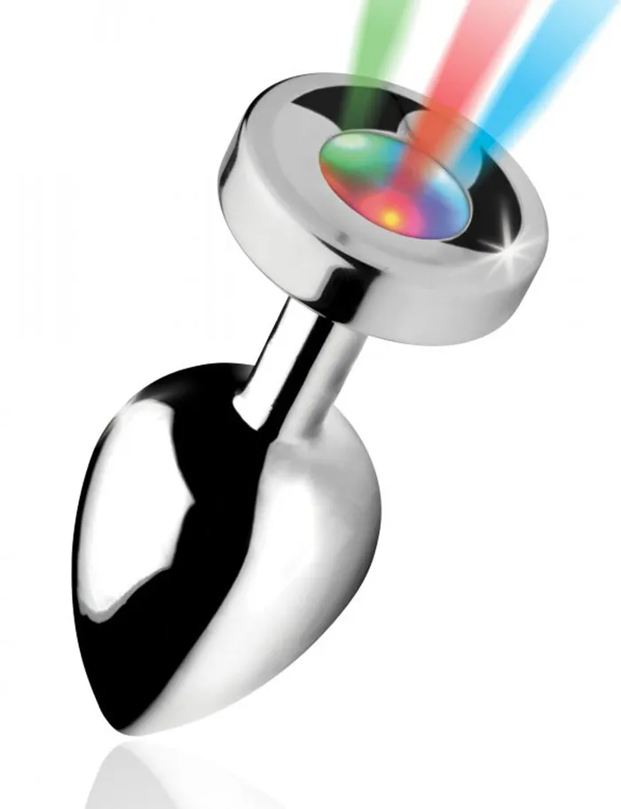 Male Sex Toys XR Brands Booty Sparks Light Up Large Anal Plug
