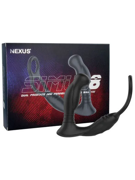 Nexus Male Sex Toys SIMUL8 Vibrating Dual Motor Anal Cock and Ball Toy