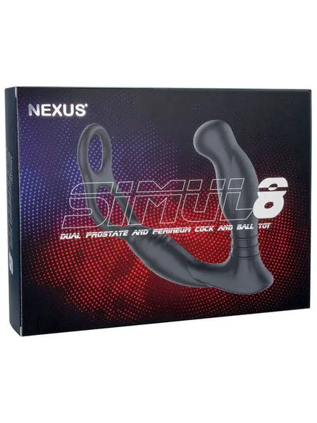 Nexus Male Sex Toys SIMUL8 Vibrating Dual Motor Anal Cock and Ball Toy