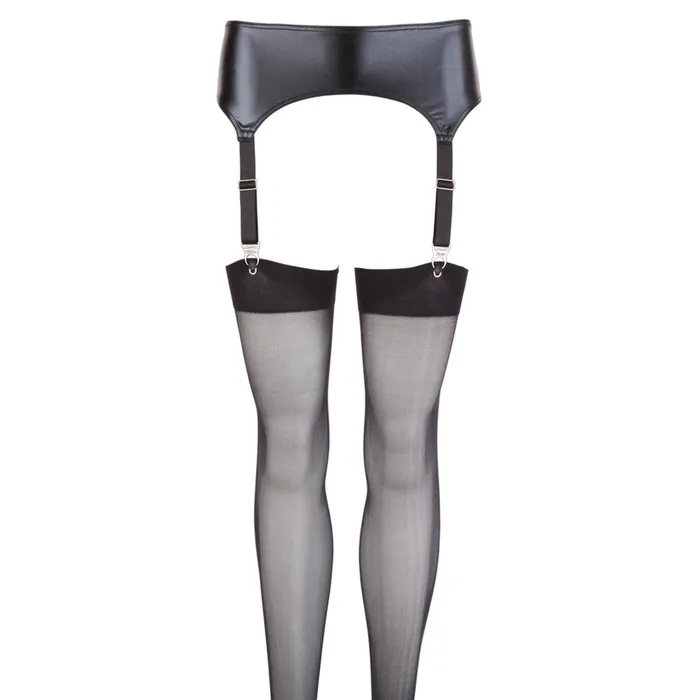NOXQSE Vibrators NOXQSE Wet Look Suspender Belt And Stockings NOXQSE Vibrators NOXQSE Wet Look Suspender Belt And Stockings