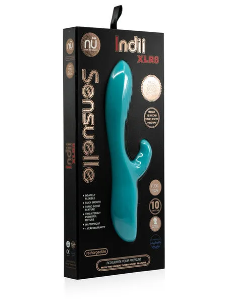 Novel Creations Vibrators Nu Sensuelle Indii XLR8 10F Electric Blue