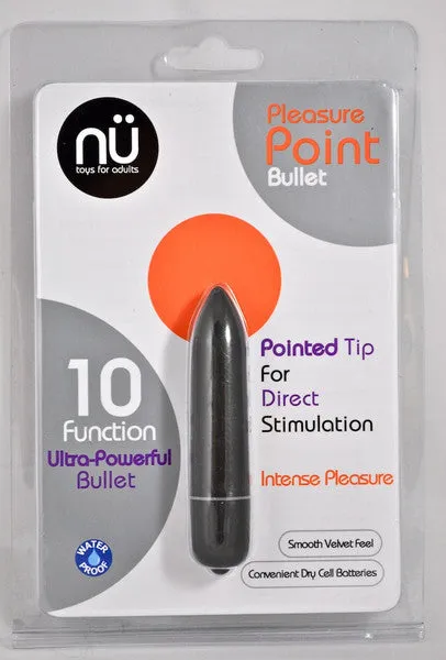 Novel Creations Vibrators NU Sensuelle SWet Pleasure Point Bullet Black