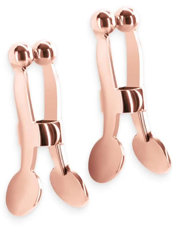 NS Novelties Vibrators Bound Nipple Clamps C1 Rose Gold
