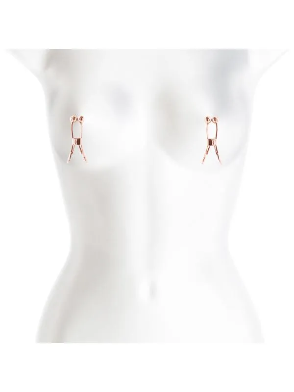 NS Novelties Vibrators Bound Nipple Clamps C1 Rose Gold NS Novelties Vibrators Bound Nipple Clamps C1 Rose Gold