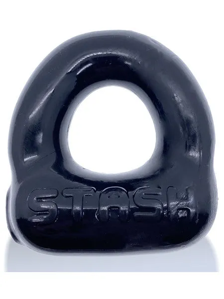 Oxballs Anal Stash Cockring with Capsul Insert Black