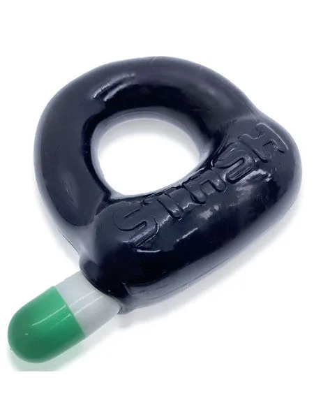 Oxballs Anal Stash Cockring with Capsul Insert Black