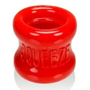 Oxballs Male Sex Toys Squeeze Soft Grip Ballstretcher Red