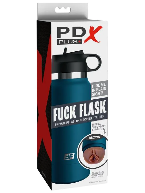PDX Plus Fuck Flask Private Pleaser Discreet Stroker Blue Bottle Brown PDX Brands Male Sex Toys PDX Plus Fuck Flask Private Pleaser Discreet Stroker Blue Bottle Brown PDX Brands Male Sex Toys