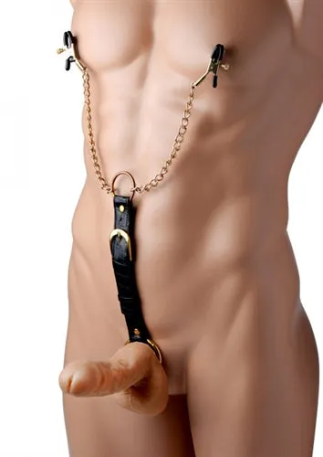 Penitentiary Nipple Clamps and Cockring Set XR Brands Master Series Couples Penitentiary Nipple Clamps and Cockring Set XR Brands Master Series Couples