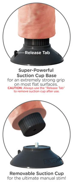 Pipedream Products Dildos King Cock 10 in Vibrating Cock with Balls Flesh