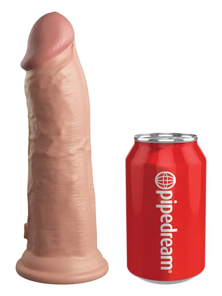 Pipedream Products Female Sex Toys King Cock Elite 8 in Vibrating Silicone Dual Density Cock Light Pipedream Products Female Sex Toys King Cock Elite 8 in Vibrating Silicone Dual Density Cock Light