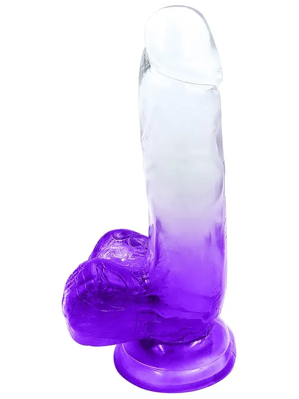 Playful Playful Riders 6 in Cock with Balls Purple Female Sex Toys