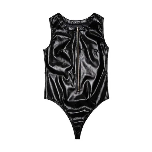 Playful Promises Hustler Maxine PVC HighNeck Zip Front Bodysuit Male Sex Toys Playful Promises Hustler Maxine PVC HighNeck Zip Front Bodysuit Male Sex Toys