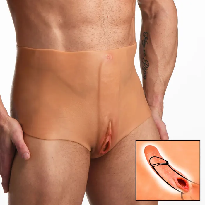 Pussy Panties Silicone Vagina Plus Ass Panties Medium XR Brands Master Series Male Sex Toys Pussy Panties Silicone Vagina Plus Ass Panties Medium XR Brands Master Series Male Sex Toys