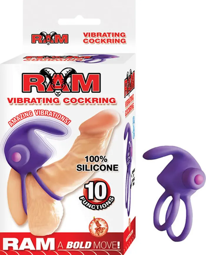 Ram Vibrating Cockring Purple Nasstoys Vibrators