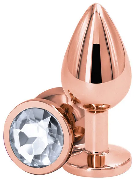 Rear Assets Rose Gold Medium Clear NS Novelties Anal