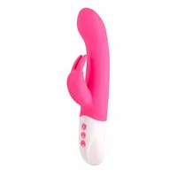 Rechargeable silicone rabbit vibe Pink Seven Creations Vibrators