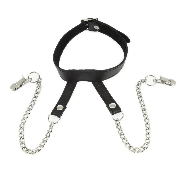 Rimba Female Sex Toys Nipple Clamps With Neck Collar