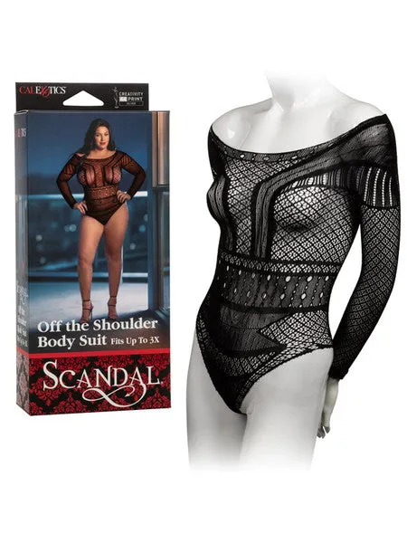 Scandal Plus Size Off the Shoulder Body Suit CalExotics Plus Size