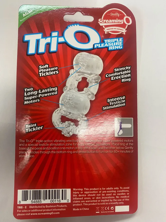 Screaming O Dildos TriO Clear Each