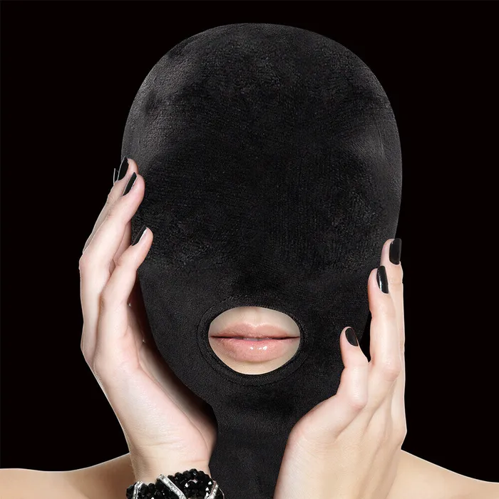 Shots Toys Ouch Velvet Mask With Mouth Opening Couples Shots Toys Ouch Velvet Mask With Mouth Opening Couples