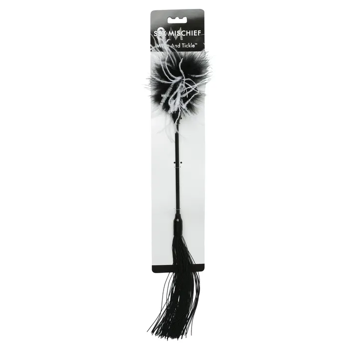Sportsheets Anal Sex and Mischief Whip and Tickler Black