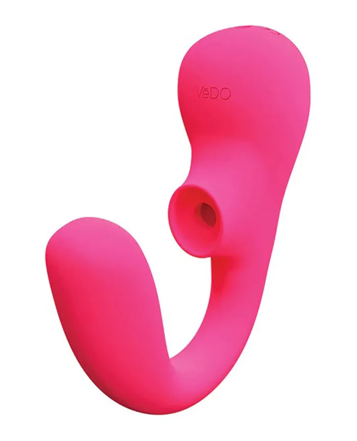 Suki Plus Rechargeable Dual Sonic Vibe Foxy Pink VeDO Vibrators