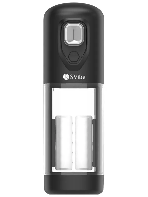 SVibe Male Sex Toys Svibe Ikon Volt Masturbator Transparent Black