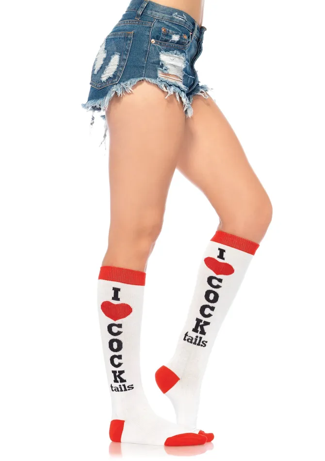 Teddies And Bodies Leg Avenue Cocktails Knee High Socks One Size