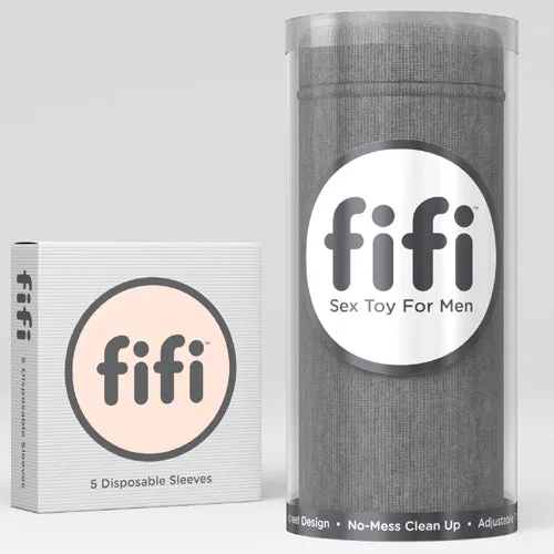 The Fifi Grey 5 Sleeves Disposable Masturbation Sleeve Get Fifi Male Sex Toys
