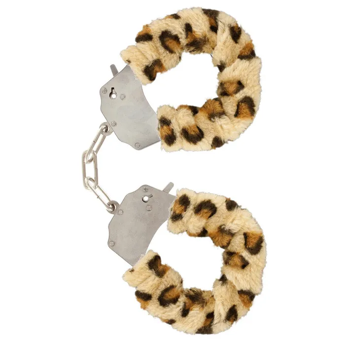 Toy Joy Sex Toys ToyJoy Furry Fun Wrist Cuffs Leopard Restraints