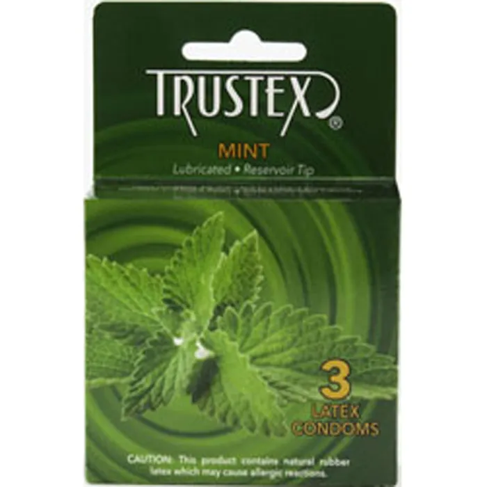 Trustex Enhancers Trustex Flavored Lubricated Condoms 3 Pack Mint