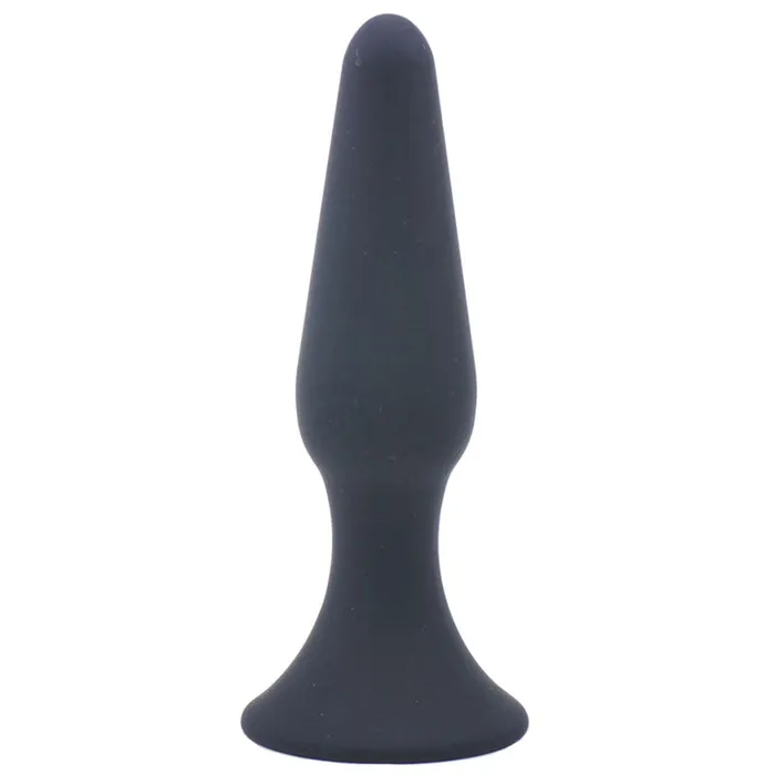 Various Toy Brands Anal Medium Classic Black Silicone Butt Plug