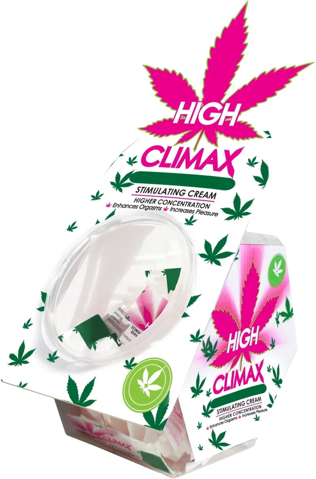 Vibrators Body Action High Climax Female Stimulating Cream 0067 Fl Oz 50 Pc Bowl Display